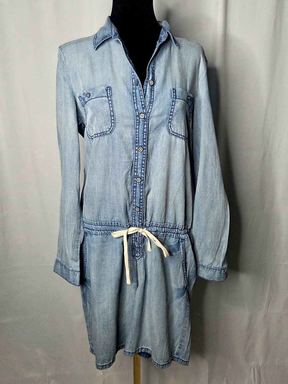 Lou & Grey Chambray Denim Romper